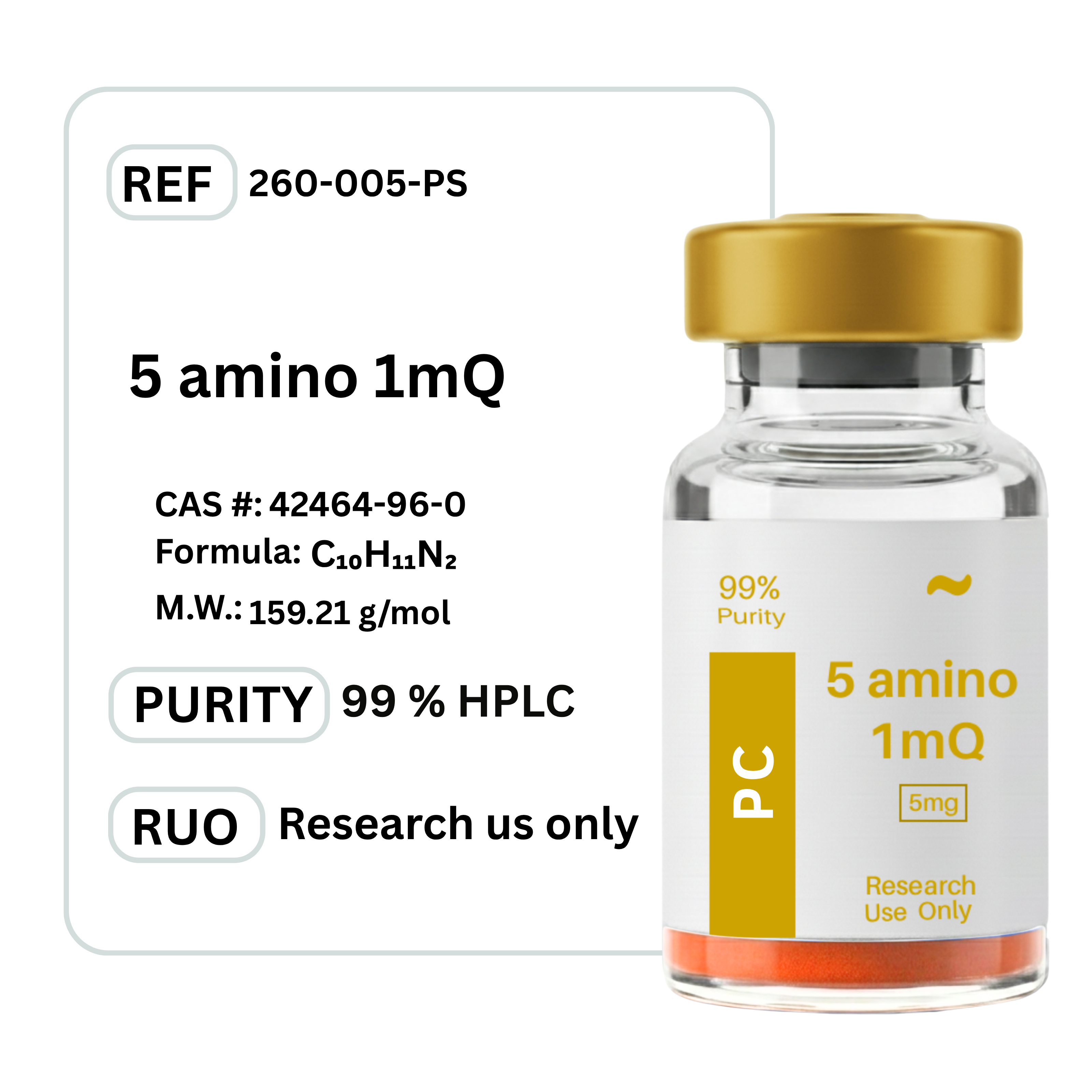 5-Amino-1MQ – Port Moody Peptides (PC)